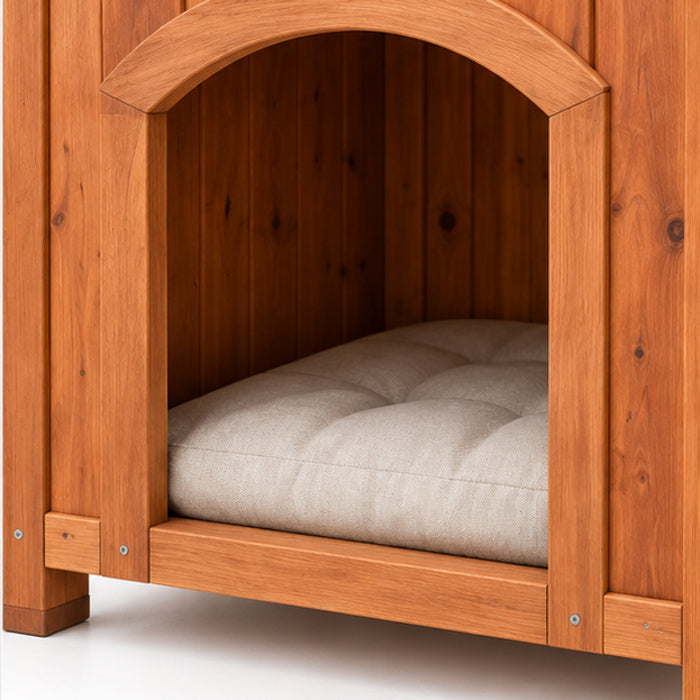 Gabled Wooden Indoor Pet House – Detail