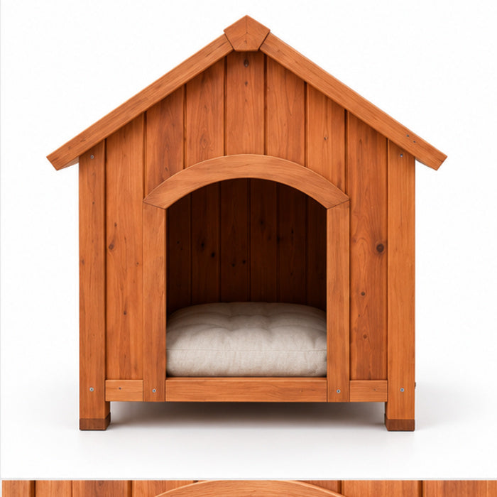 Gabled Wooden Indoor Pet House – Front
