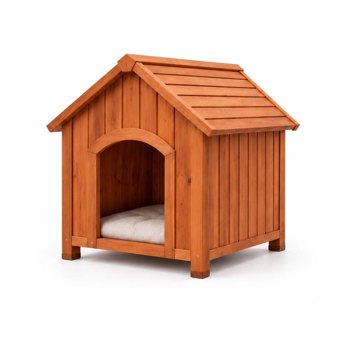 Gabled Wooden Indoor Pet House – Main Angled